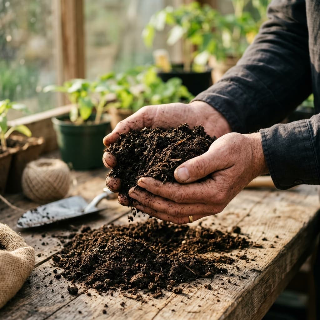 Matured Cow Dung Compost (Enriched) Product Close Up